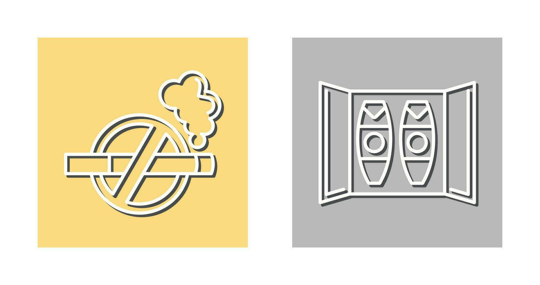 Cigar Box and No Tobacco Icon vector