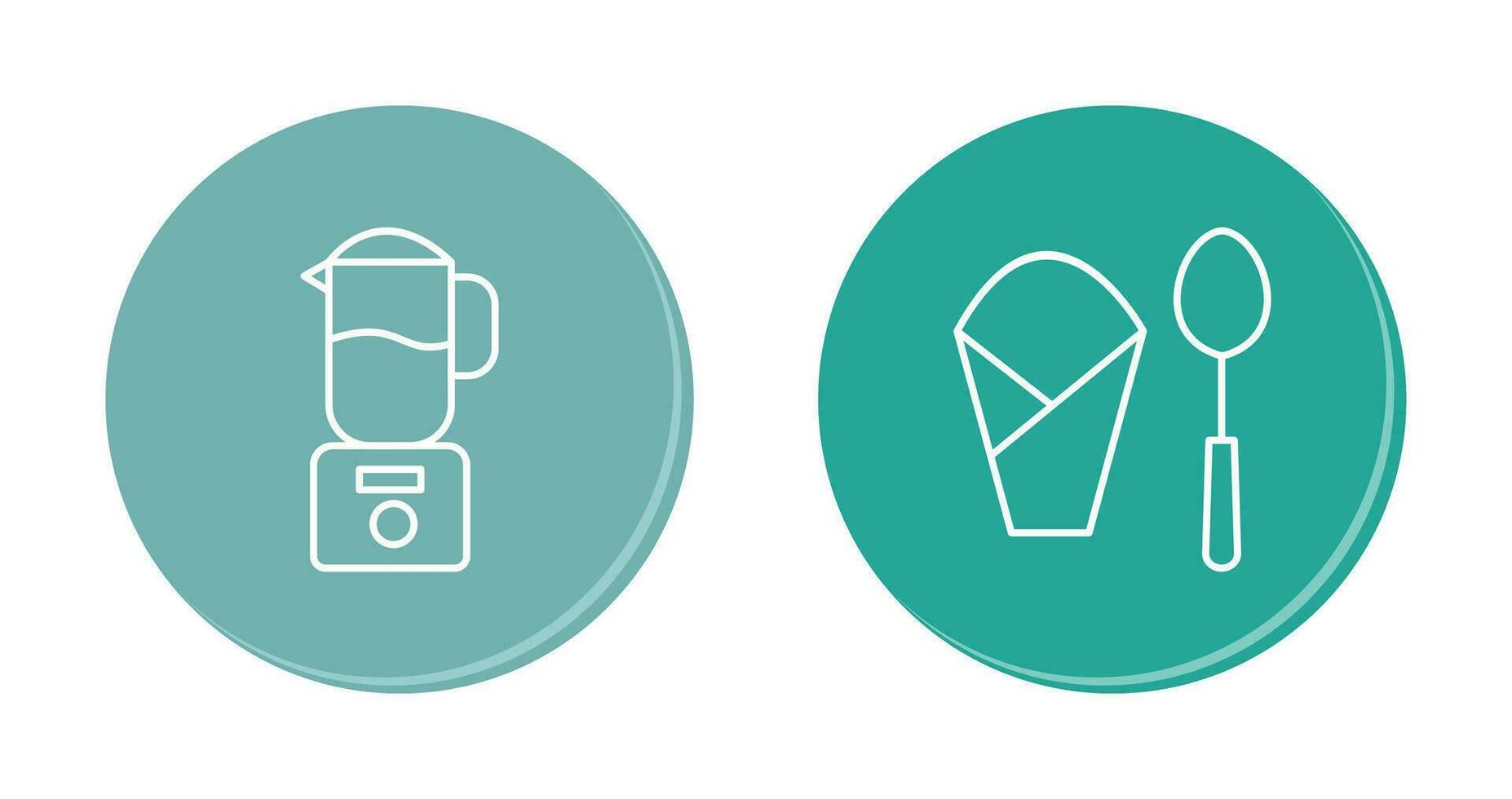 blender and spoon  Icon vector