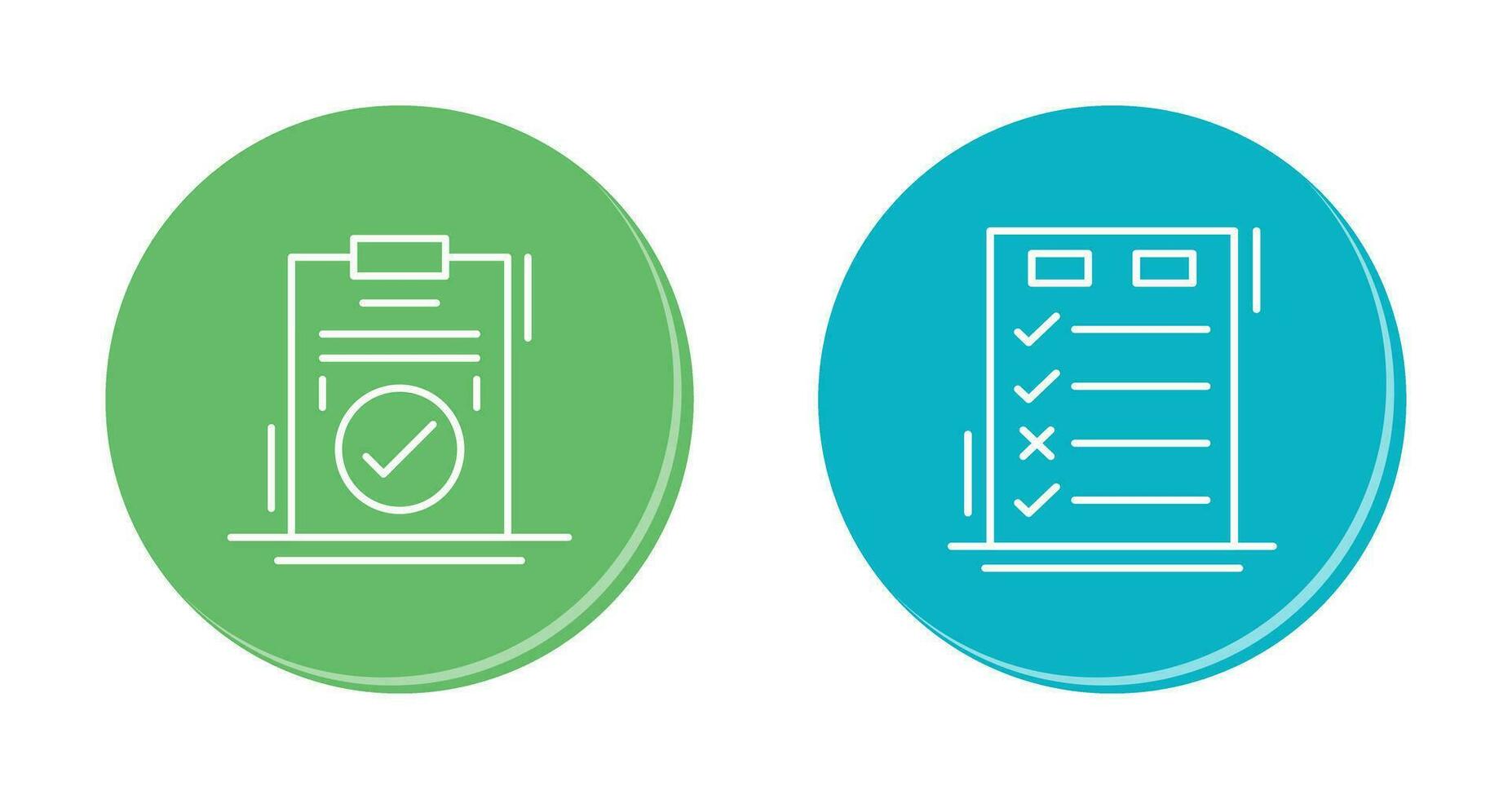 Today to Done Check List and Checkmark Icon vector