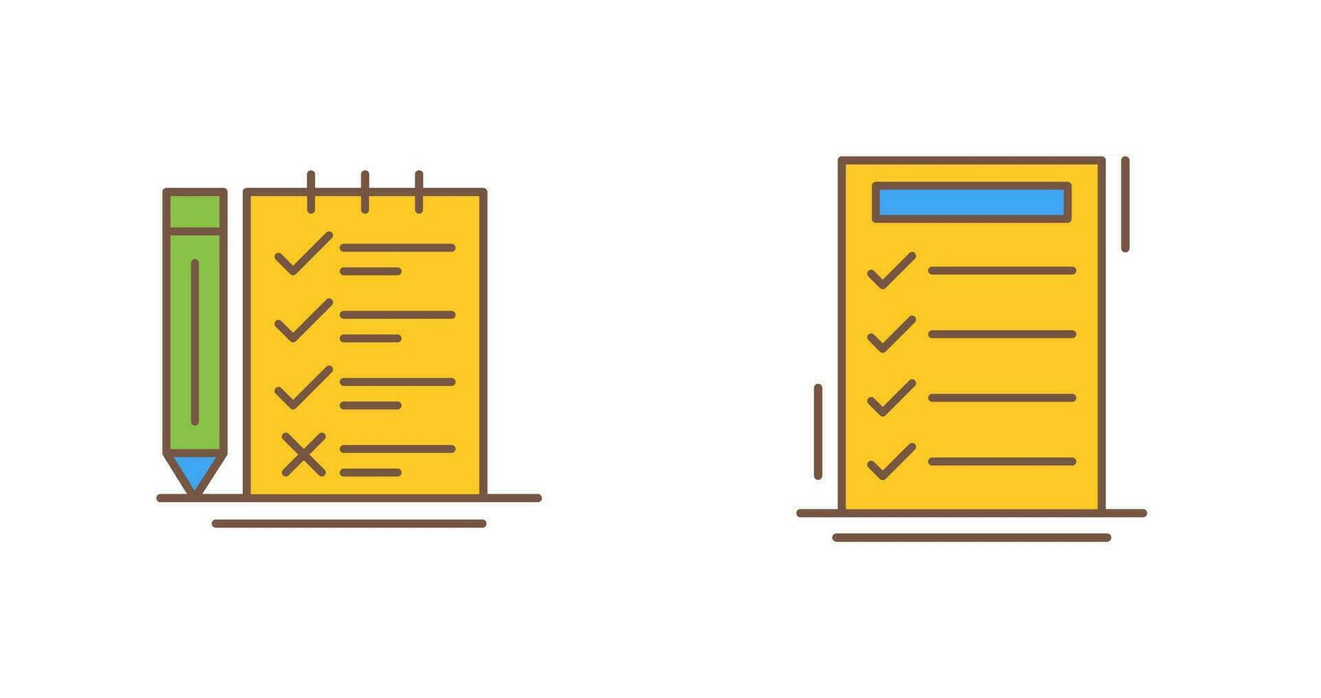 Survey Checklist and To do List Icon vector