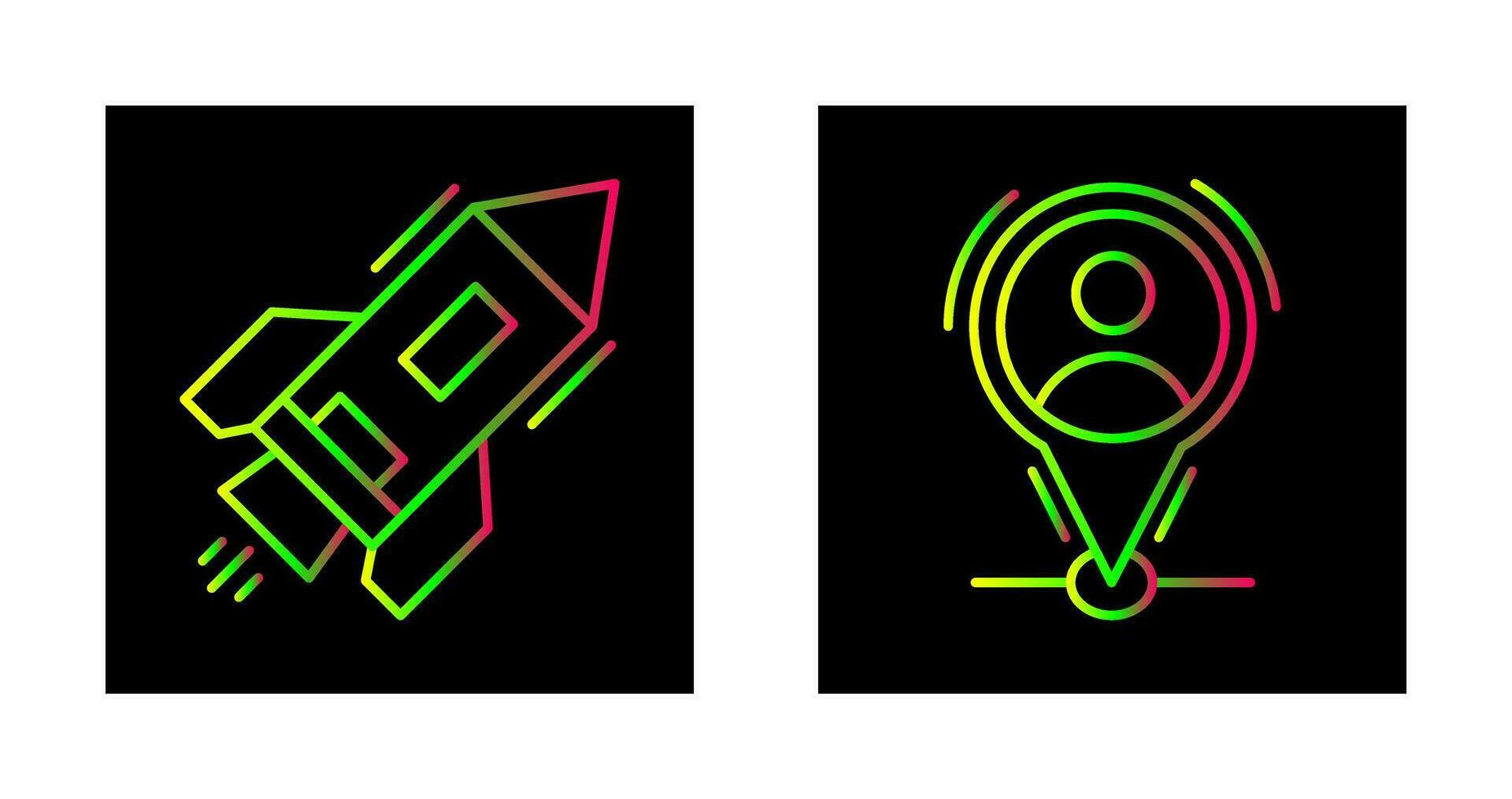 Start Up and Placeholder Icon vector