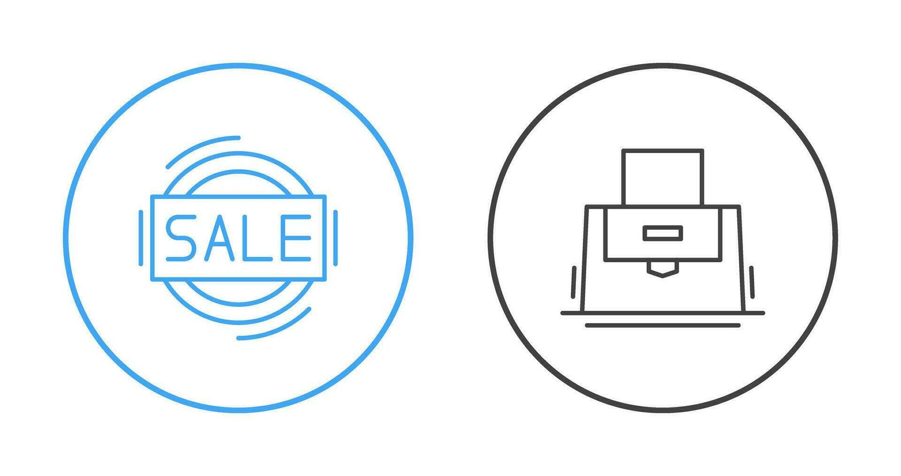 Sale and Purse Icon vector