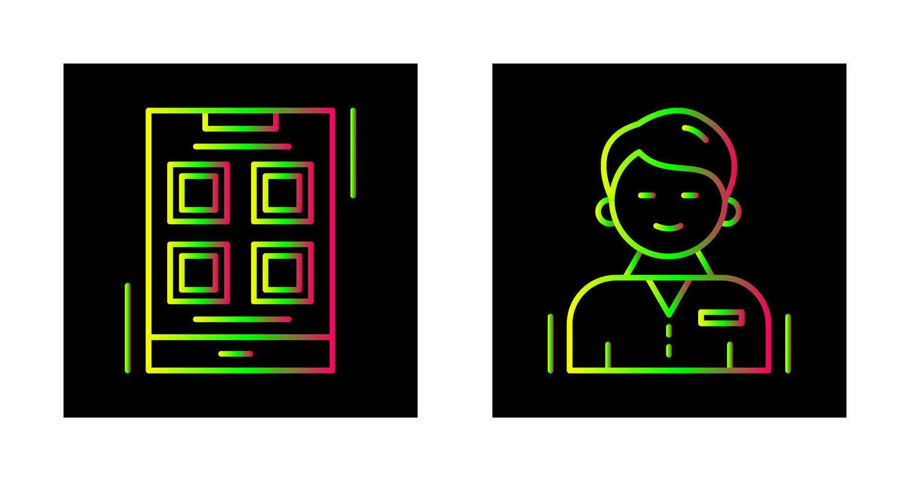 Apps and User person Icon vector