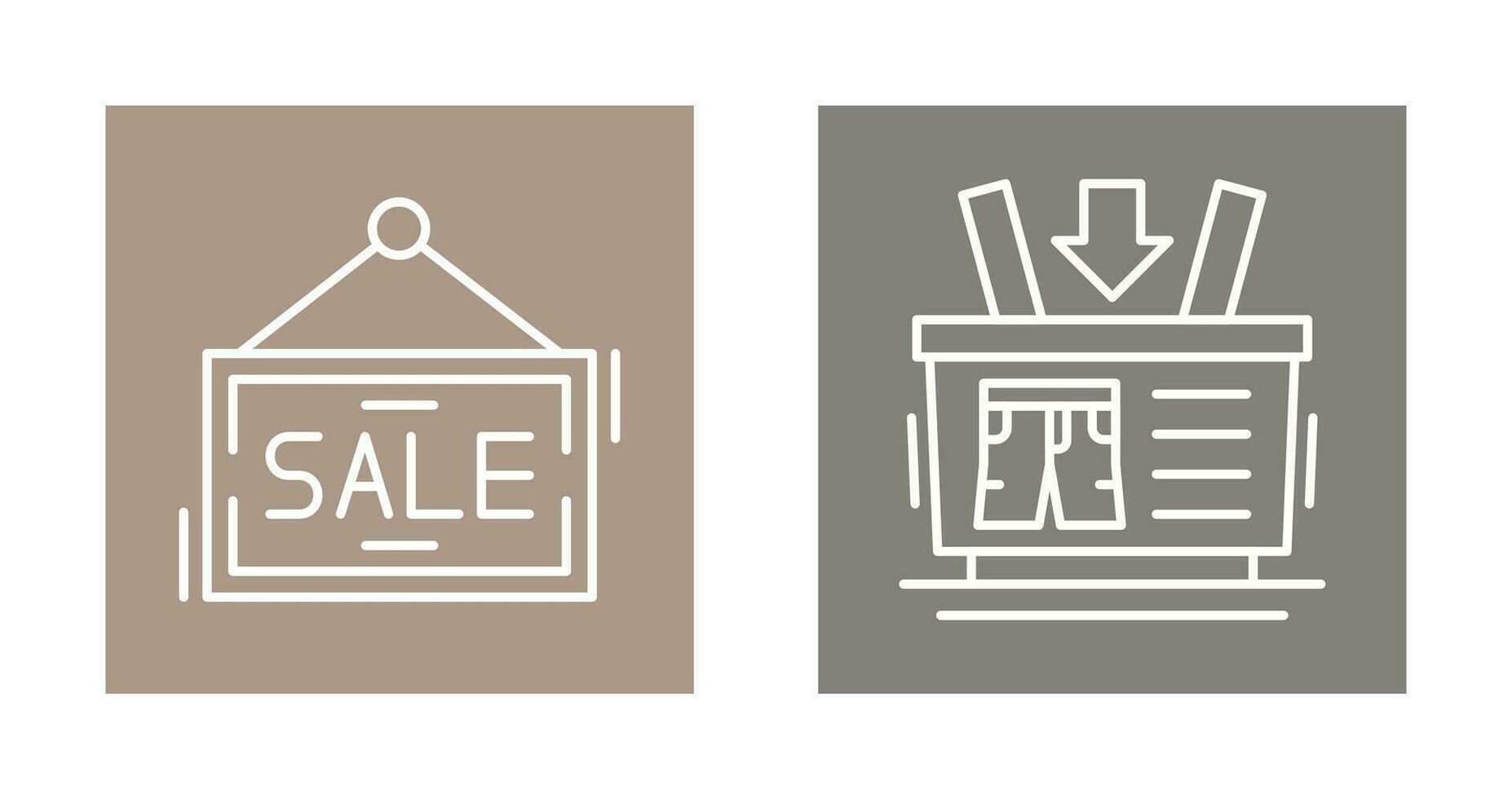 Shopping Basket and Super Sale Icon vector