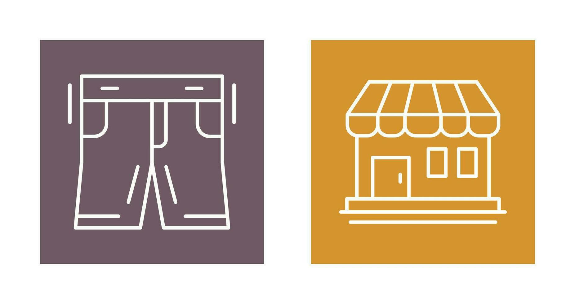Shorts and Shop Icon vector
