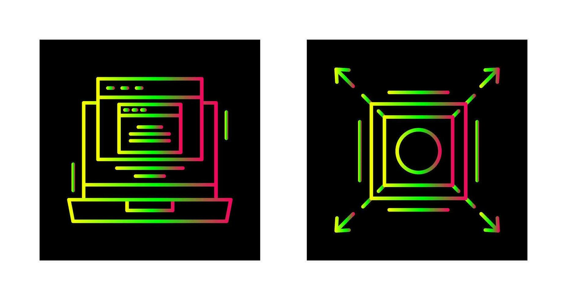 Pop Up and Maximize Icon vector