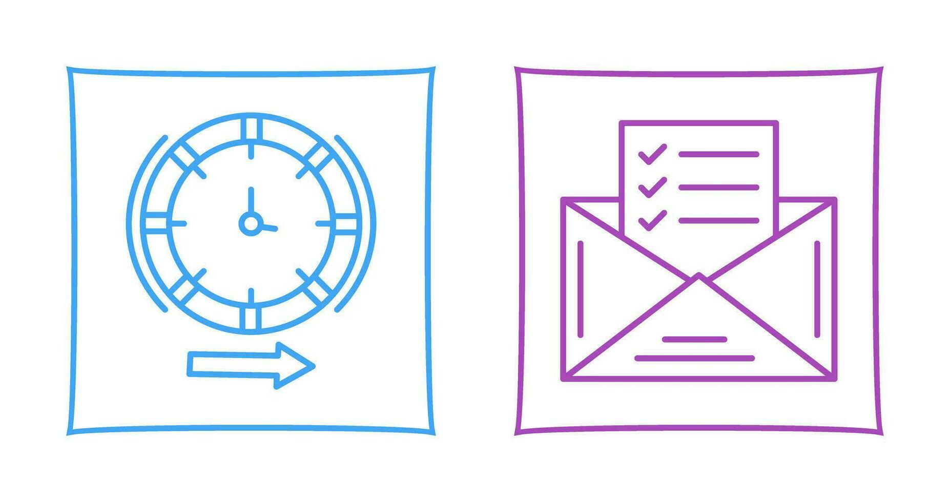 Direction and Check List Icon vector