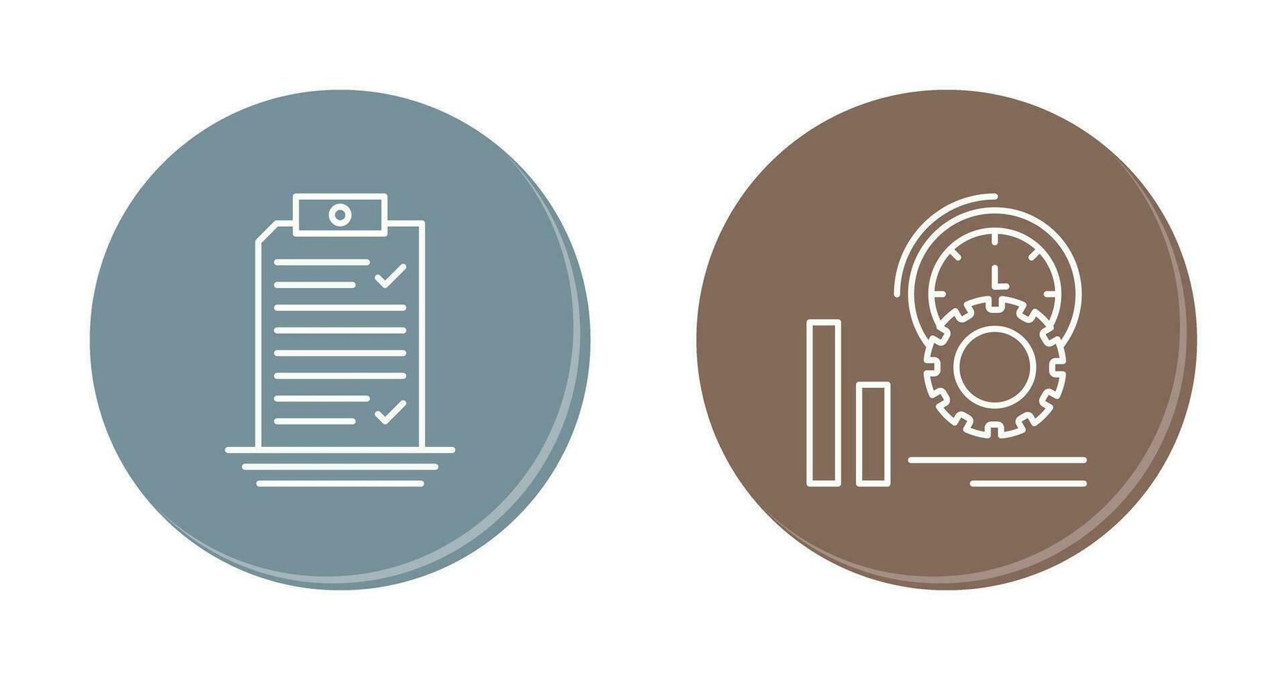 Check List and Performance Icon vector