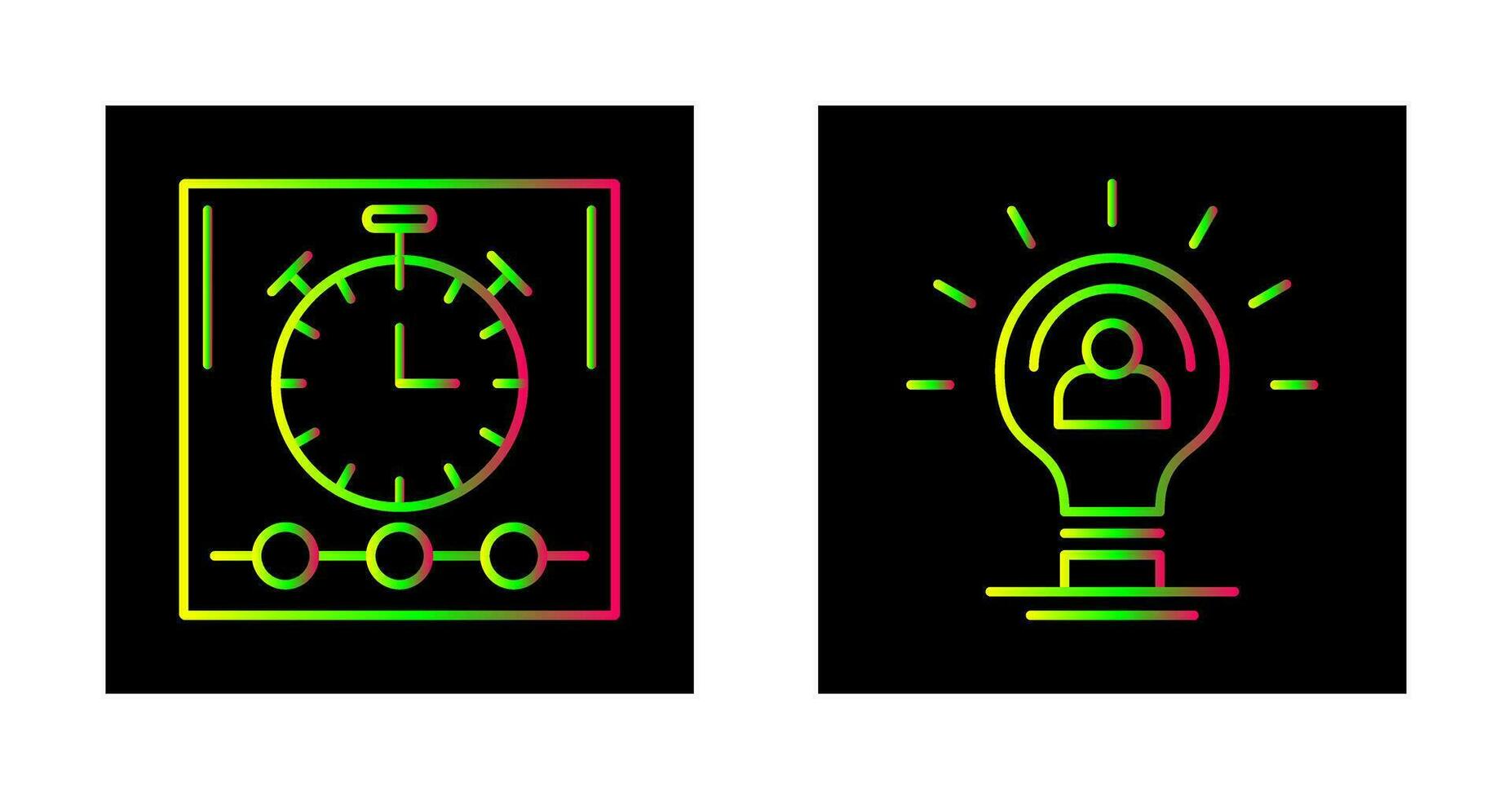 Time and Idea Icon vector