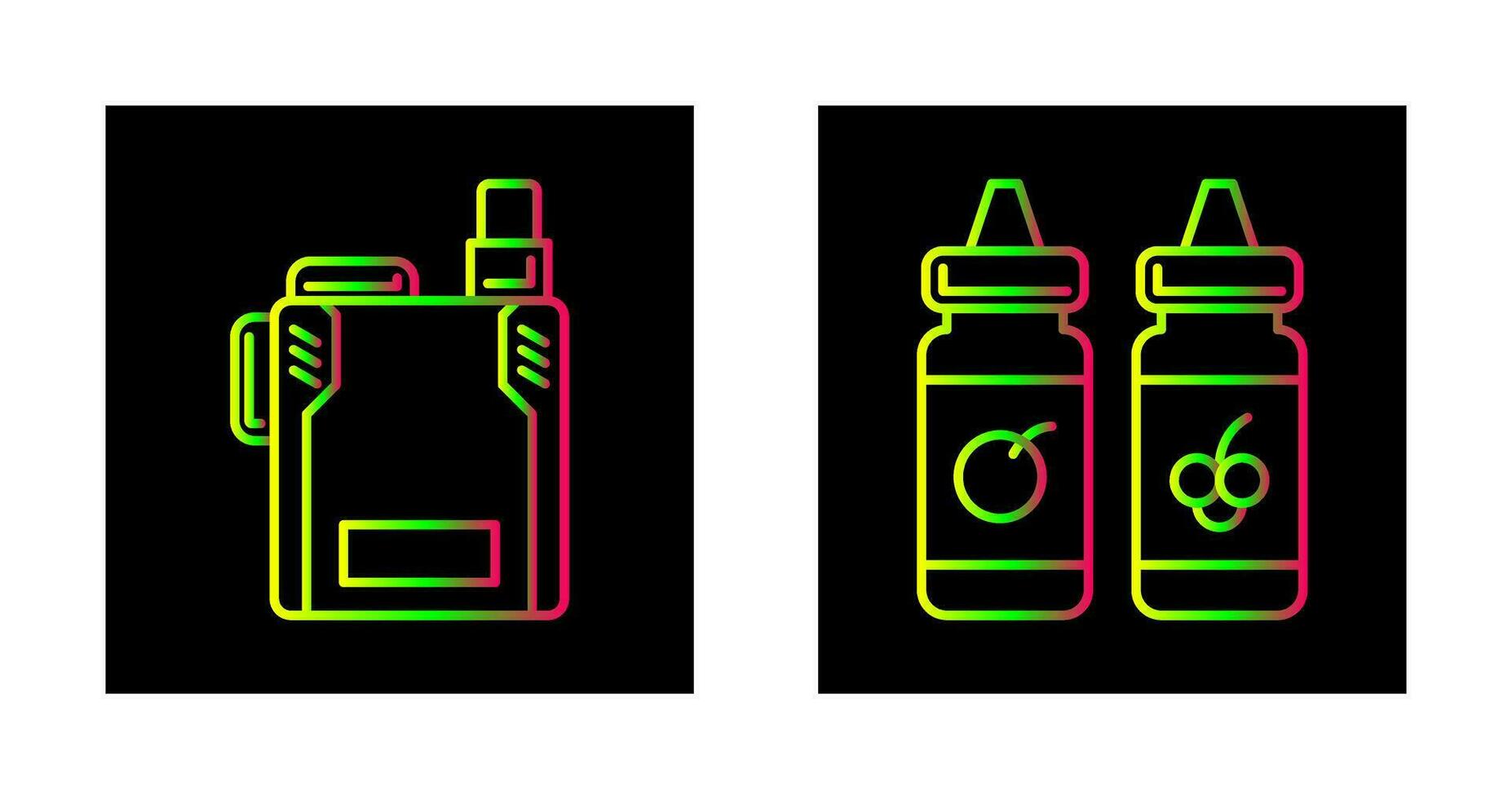 Vape and Vape Liquid Icon vector