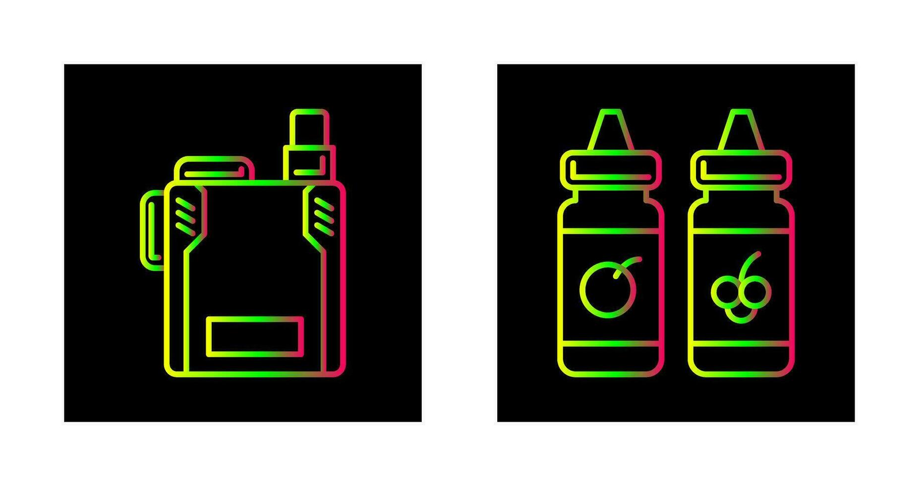 vape y vape líquido icono vector