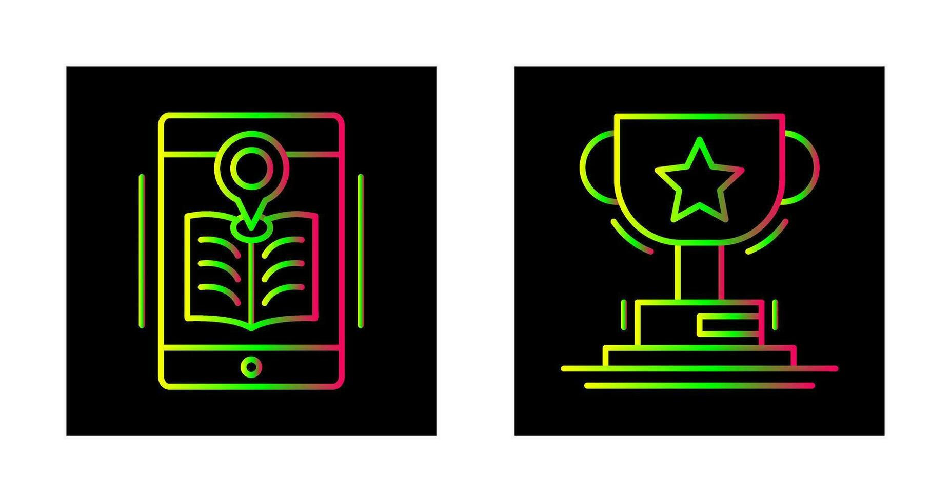 Library and Prize Icon vector