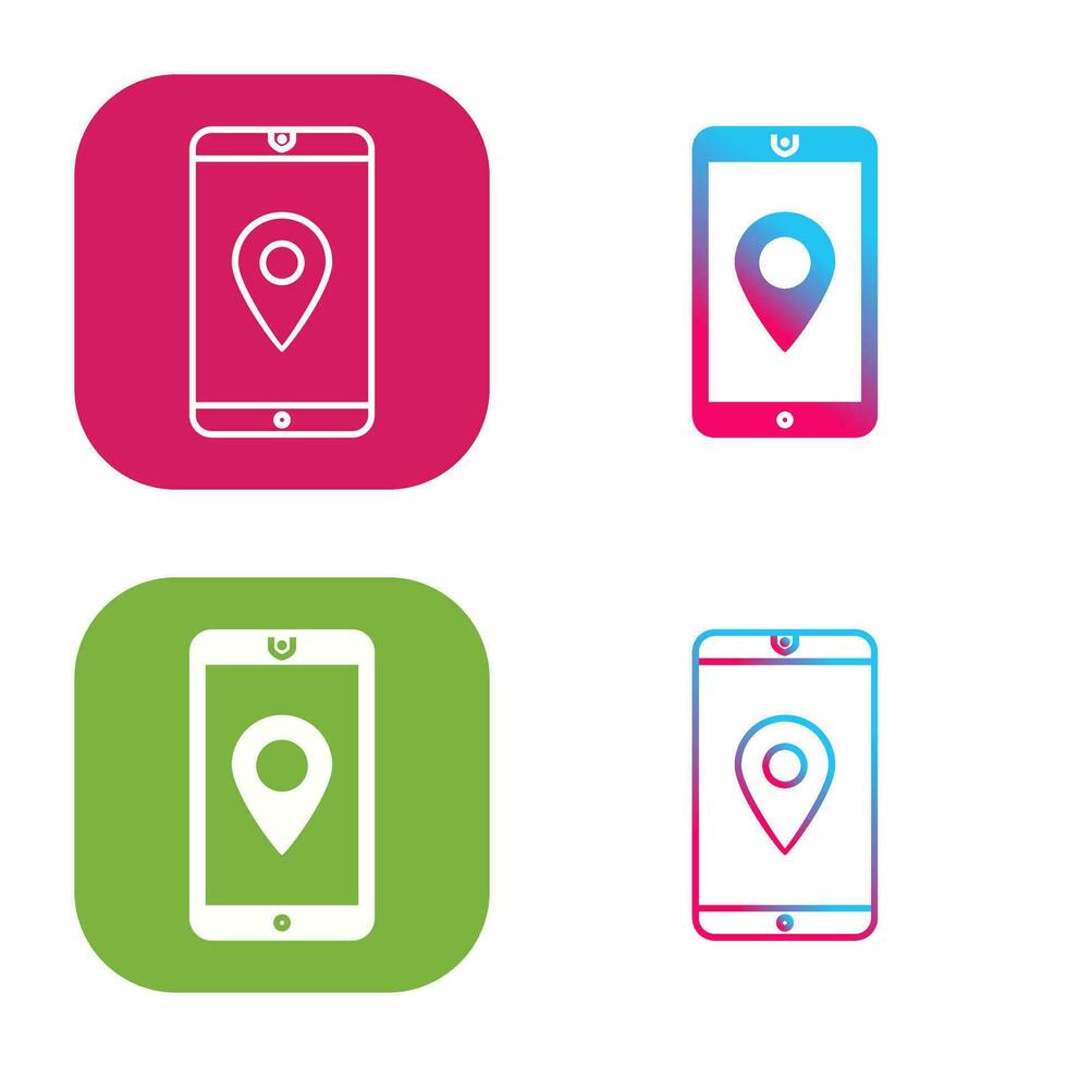 Unique GPS Service Vector Icon