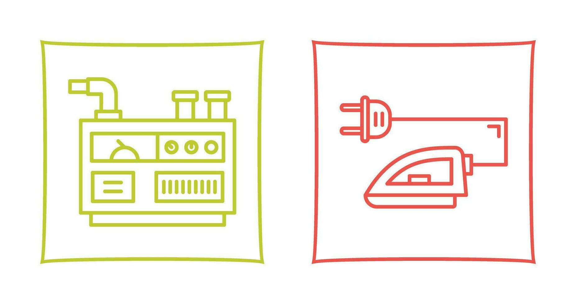 Generator and Iron Icon vector