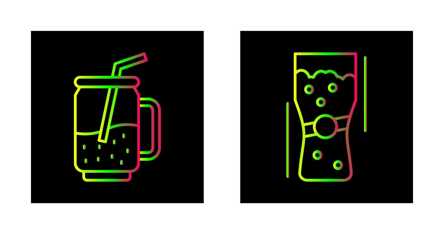 Cocktail and Pint Of Beer Icon vector