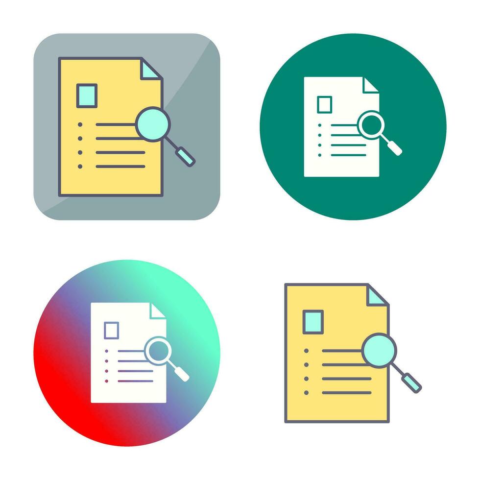 Unique Case Study Vector Icon