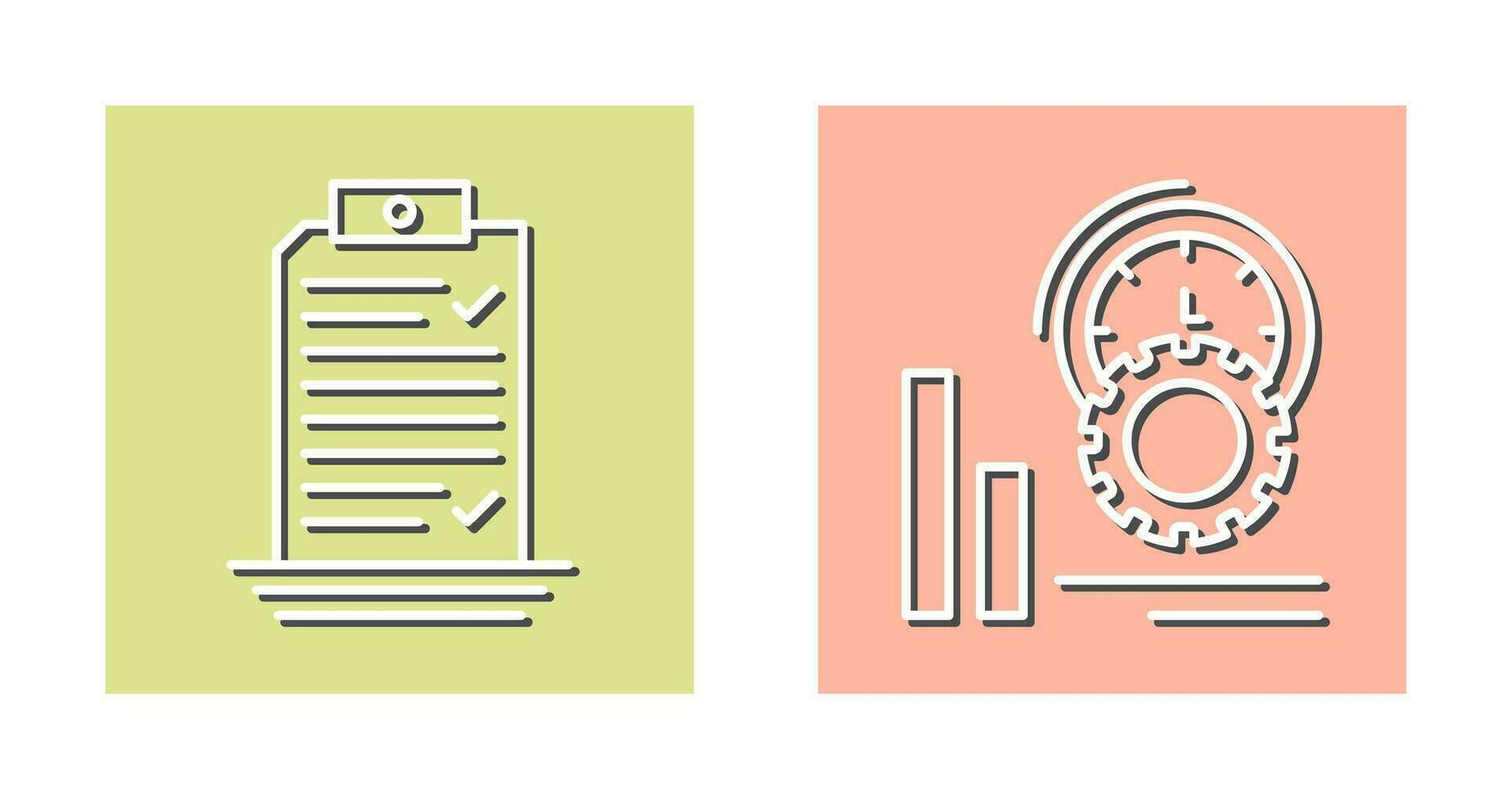 Check List and Performance Icon vector