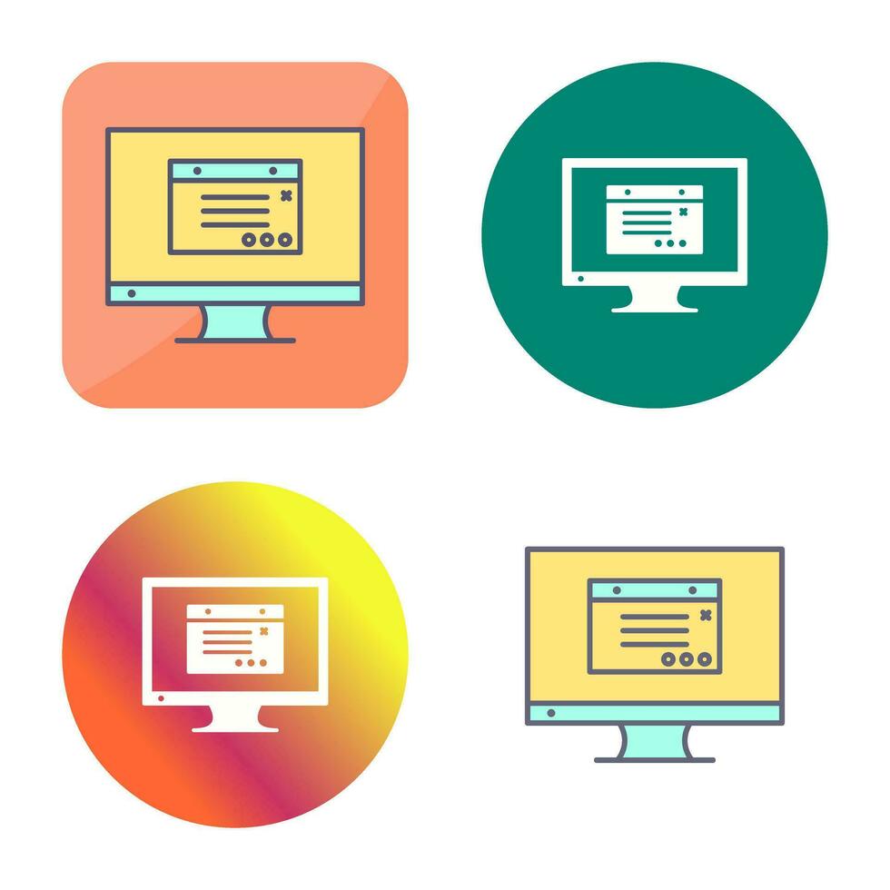 Unique Internet Ads Vector Icon