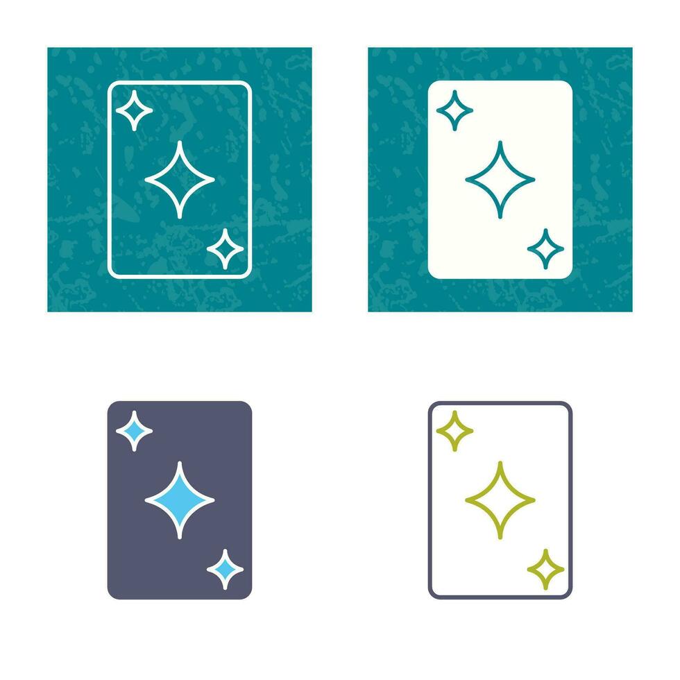 Unique Card Vector Icon