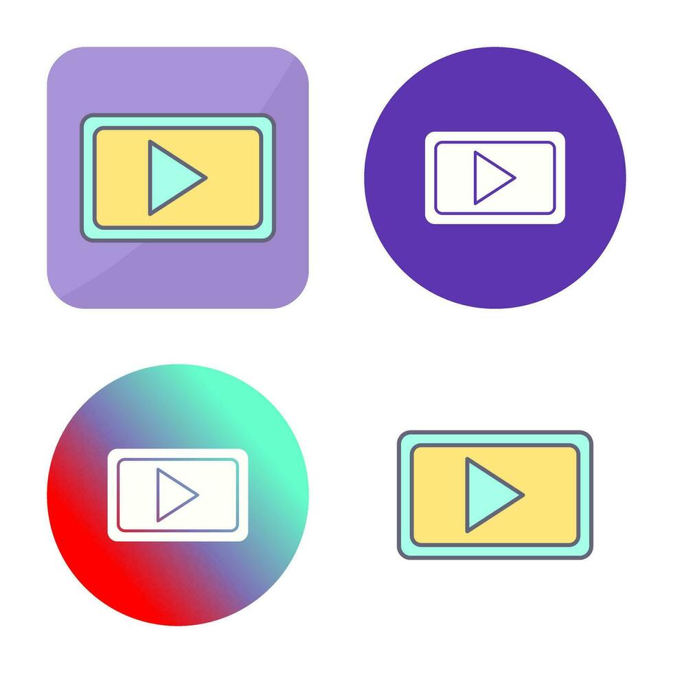 Unique Video Communication Vector Icon