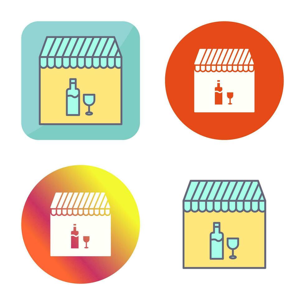 Unique Cafe and Bar Vector Icon