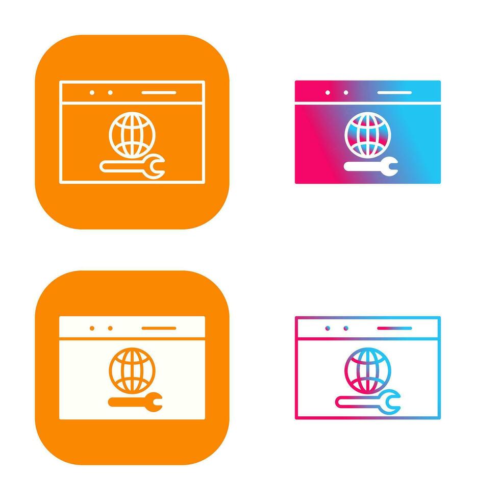 Unique Web Support Vector Icon