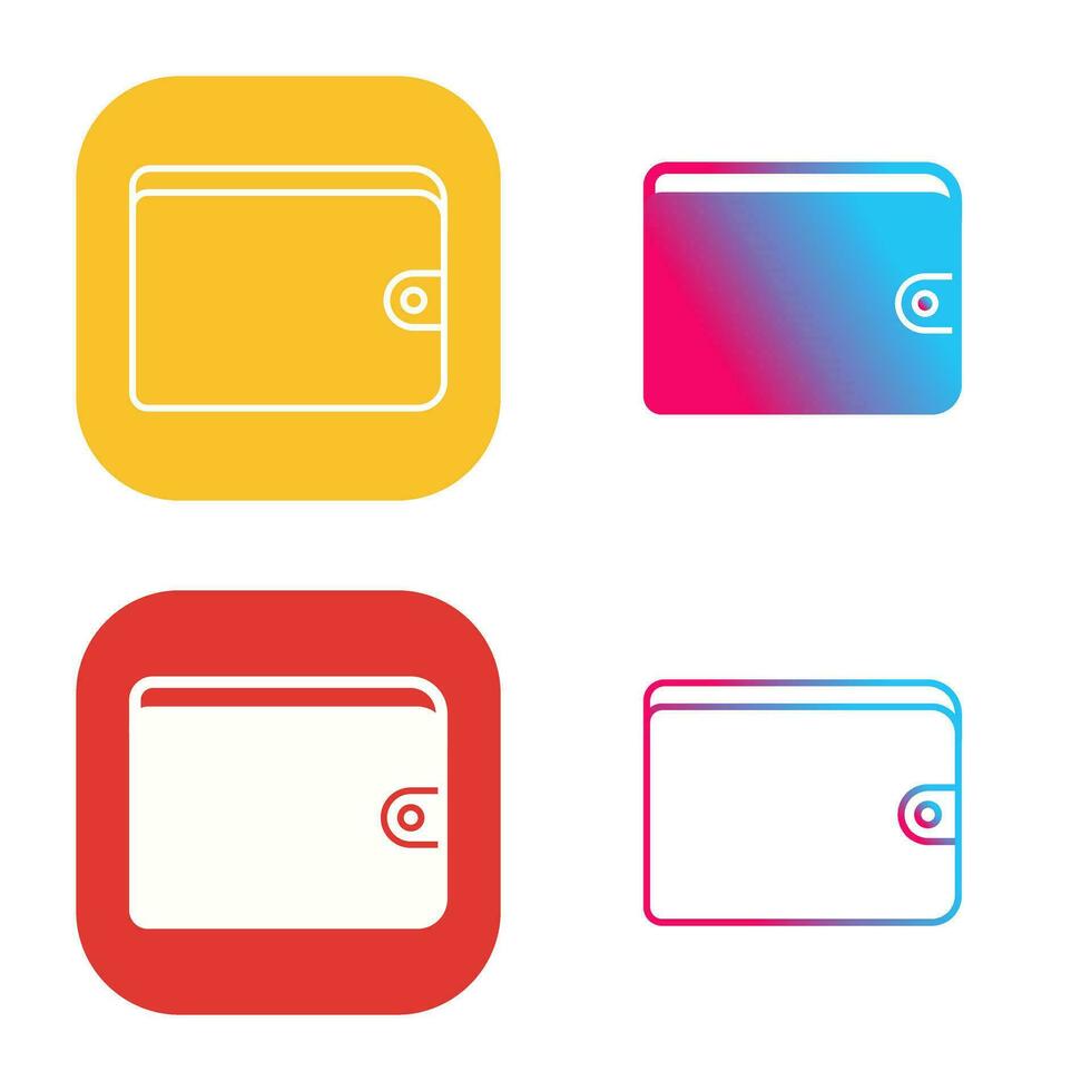 Unique Wallet Vector Icon
