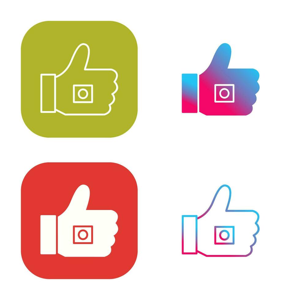 Unique Like Marketing Vector Icon