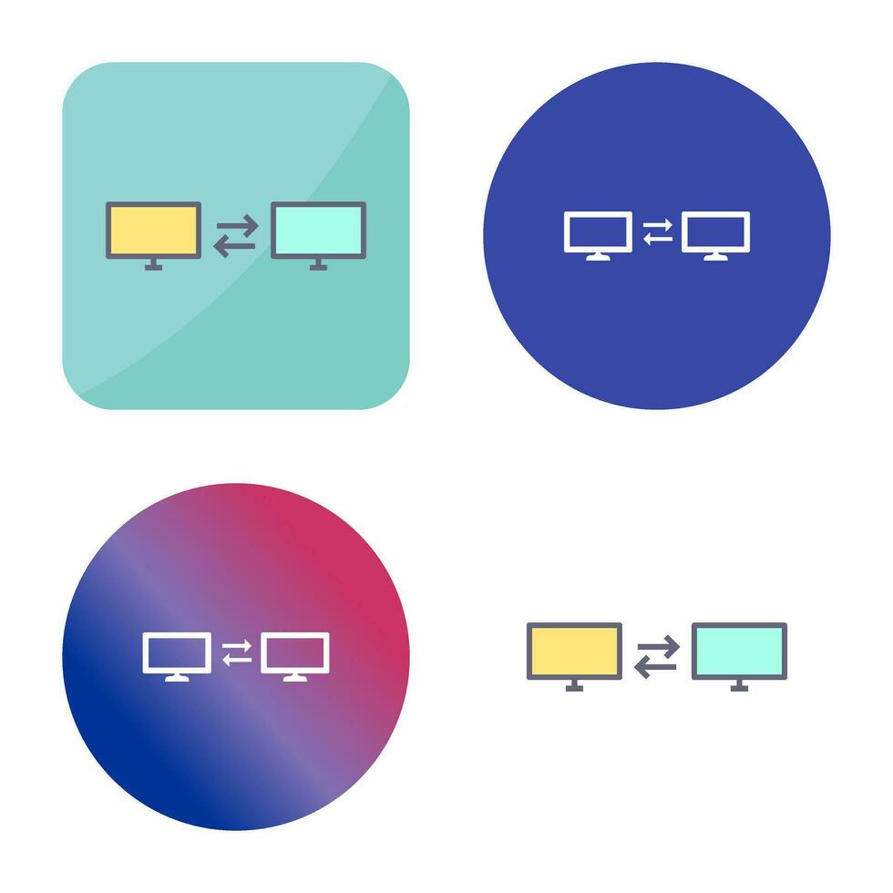 Unique Sharing Systems Vector Icon