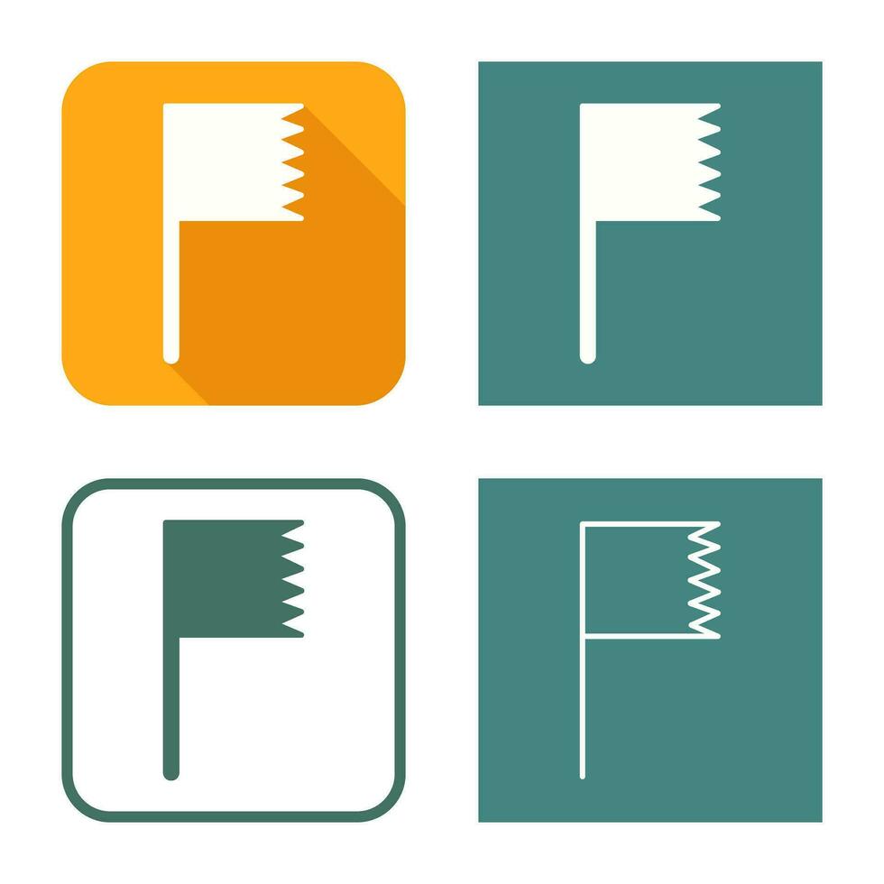 Unique Flag Vector Icon