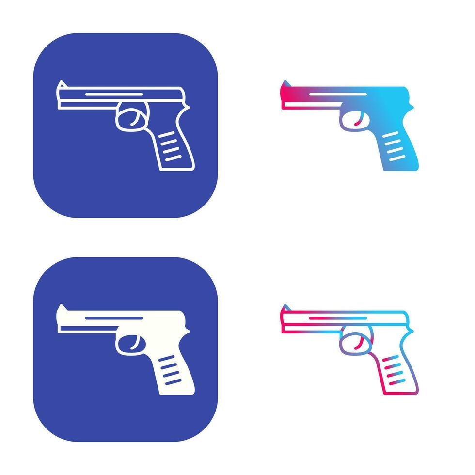 Unique Pistol Vector Icon