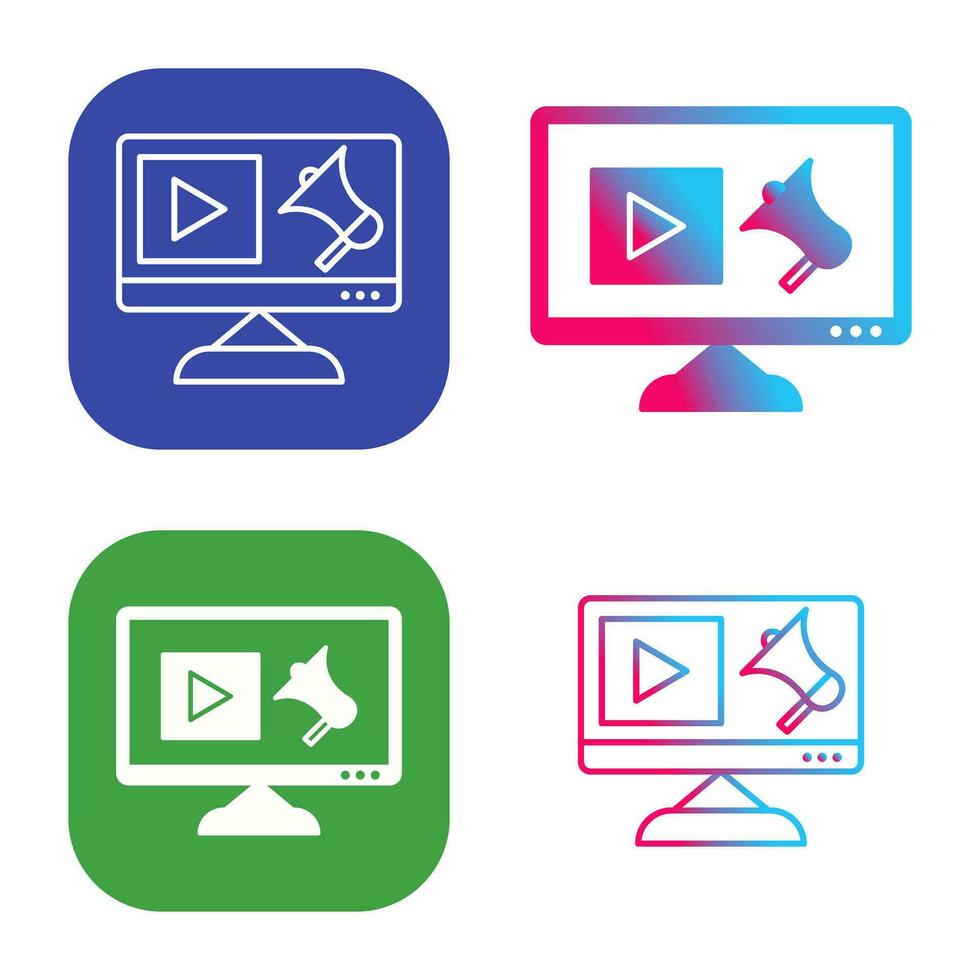 Unique Digital Marketing Vector Icon