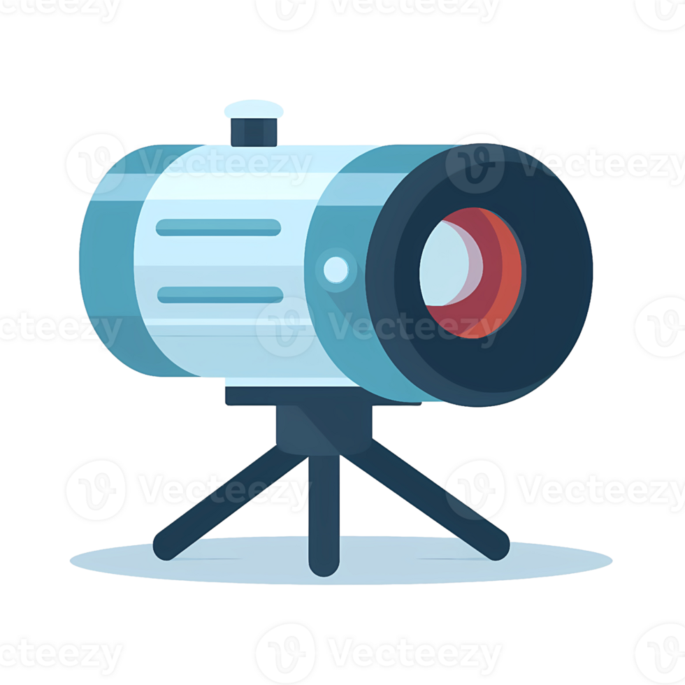 Ai generated projector flat illustration png