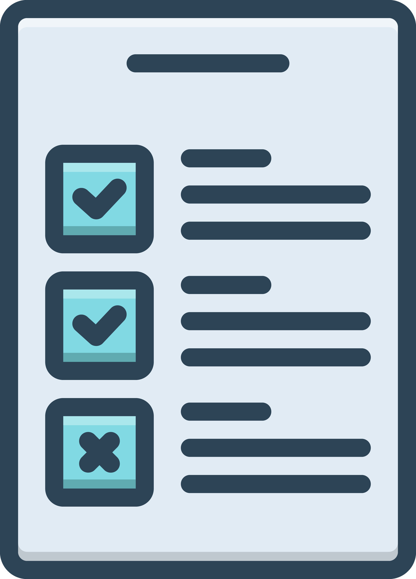 color icon for checklist 33203482 Vector Art at Vecteezy