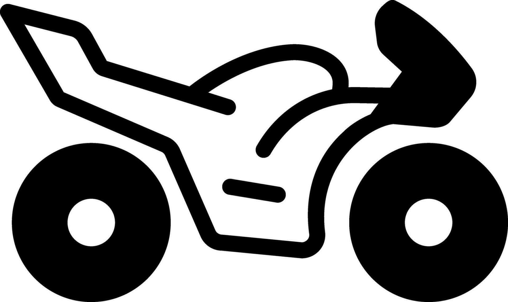 solid icon for motorcycles vector