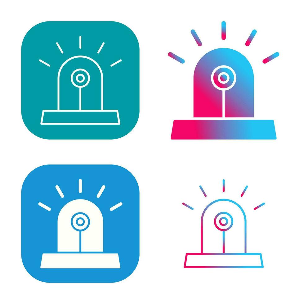 Unique Siren Vector Icon