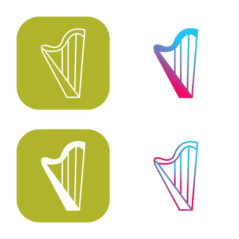 Harp Vector Icon