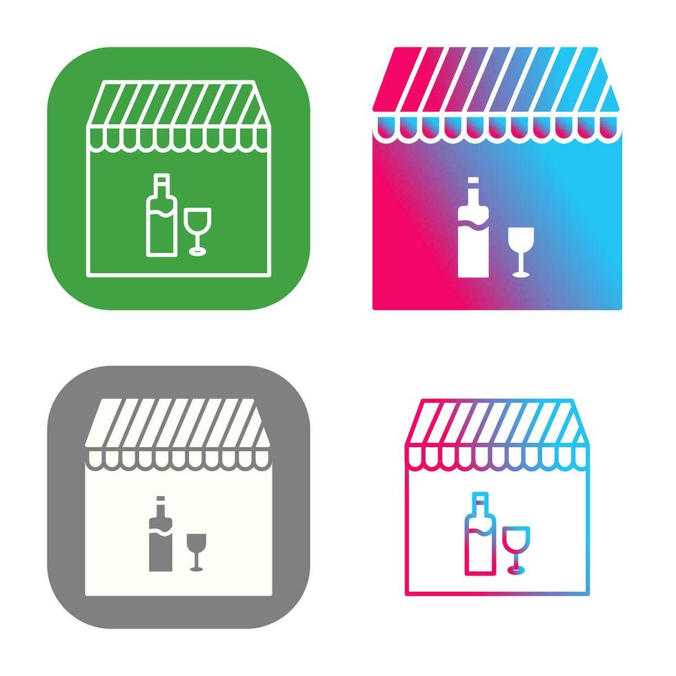 Unique Cafe and Bar Vector Icon