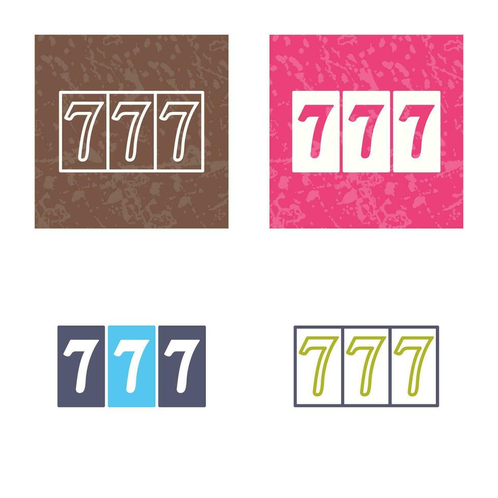 Triple Sevens Vector Icon