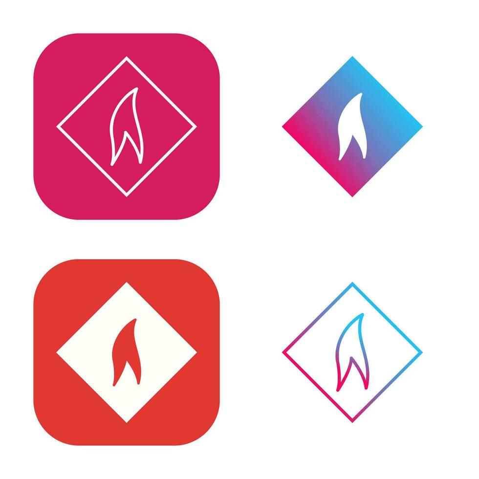 Flammable Material Vector Icon