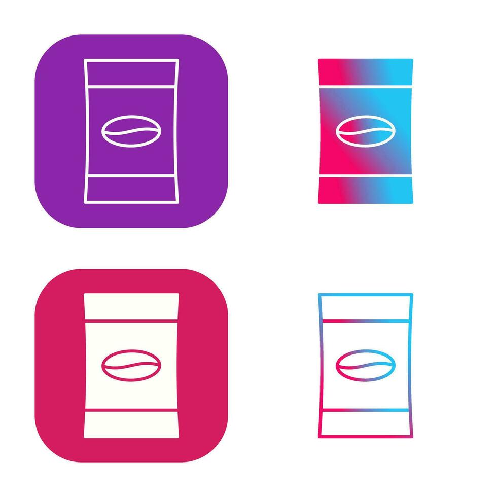Coffee Packets Vector Icon