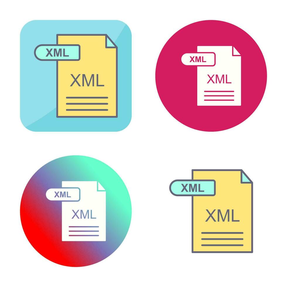 XML Vector Icon