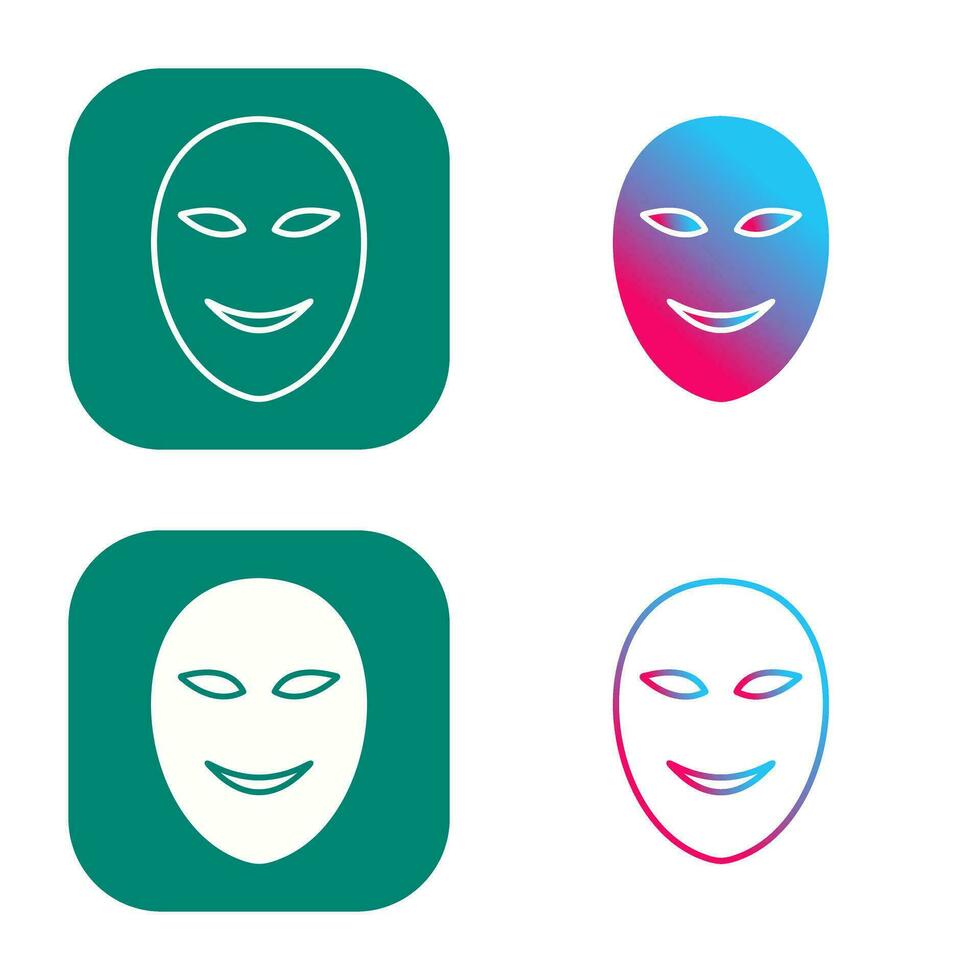 Ancient Face Mask Vector Icon