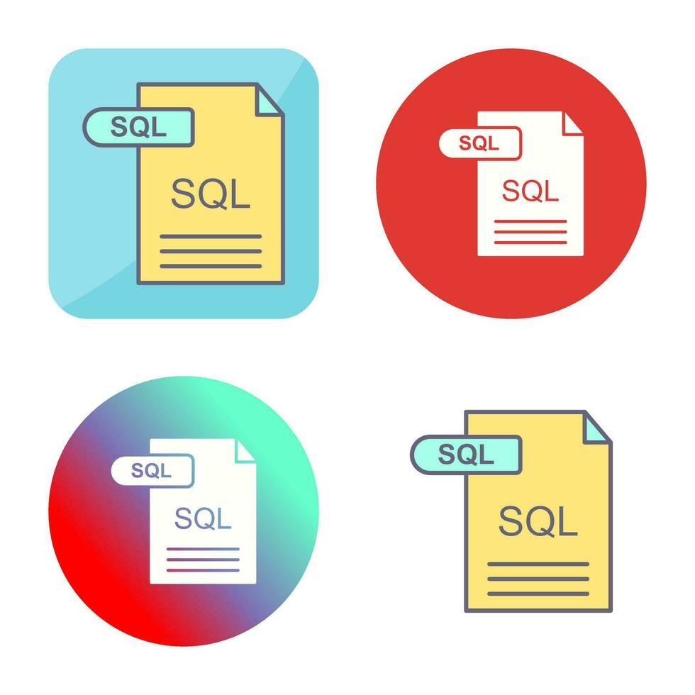 SQL Vector Icon 33204311 Vector Art at Vecteezy