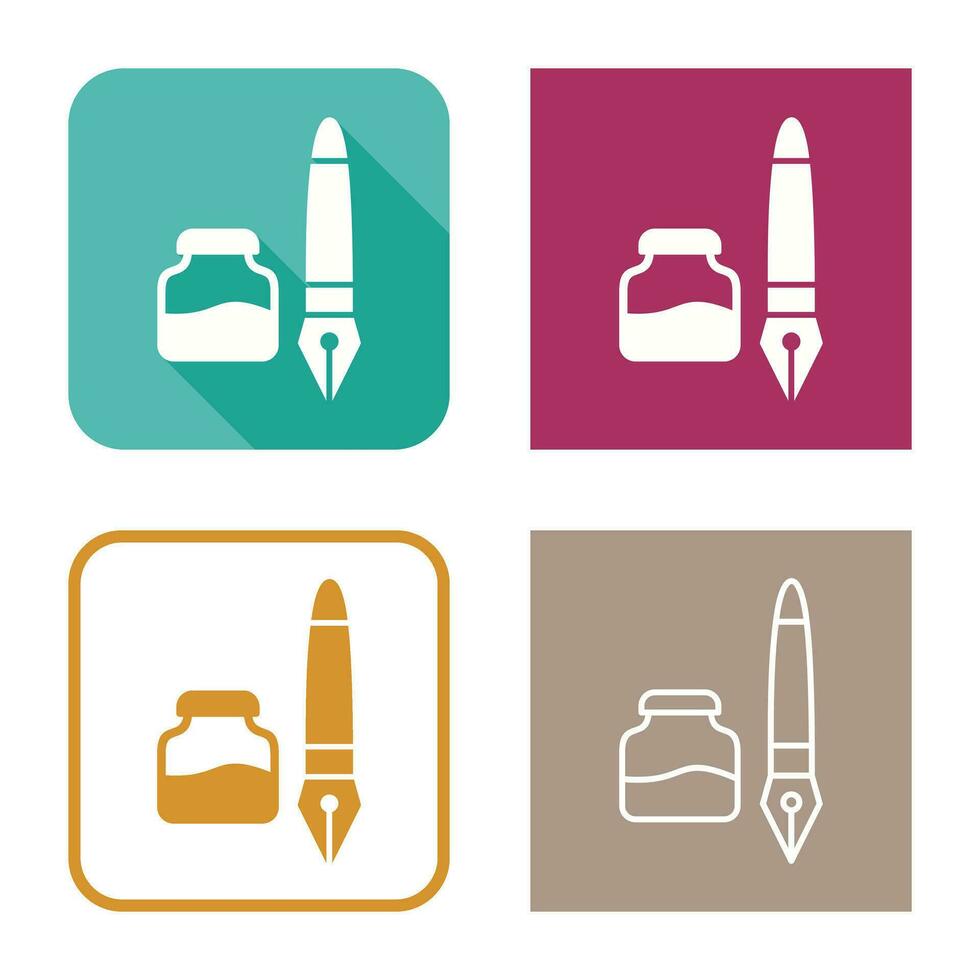 Ink and Pen Vector Icon