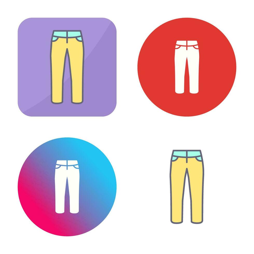 icono de vector de pantalones