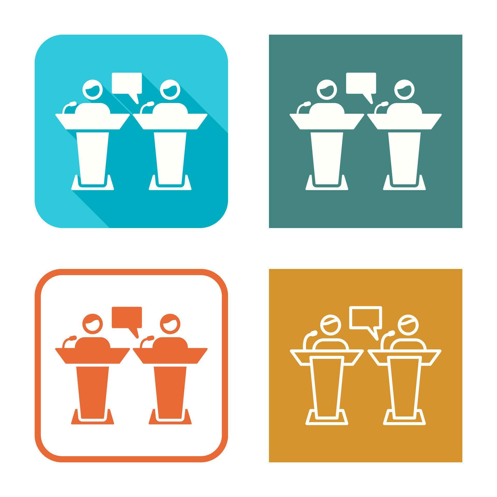 Debate Vector Icon 33204414 Vector Art at Vecteezy