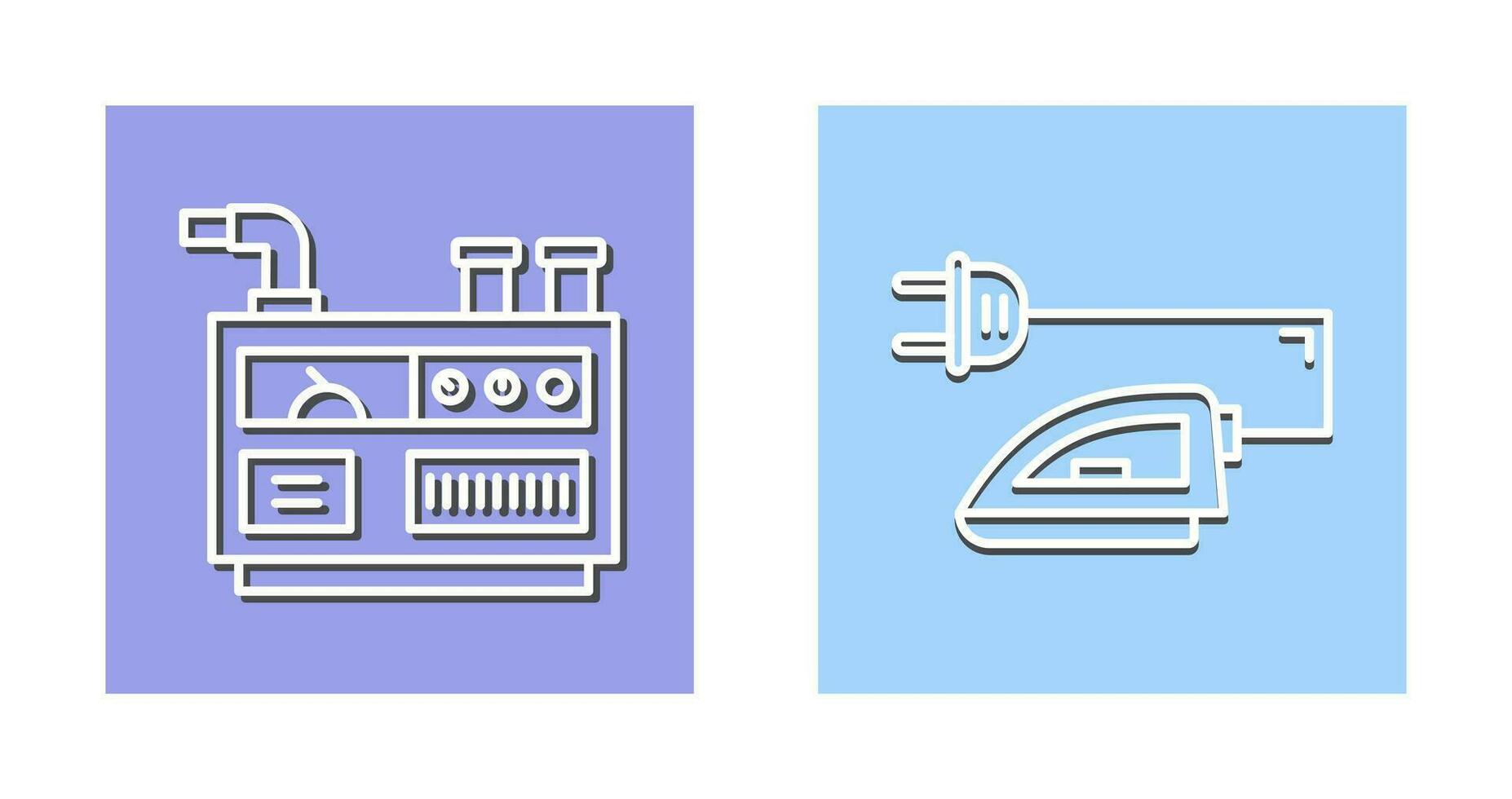 Generator and Iron Icon vector