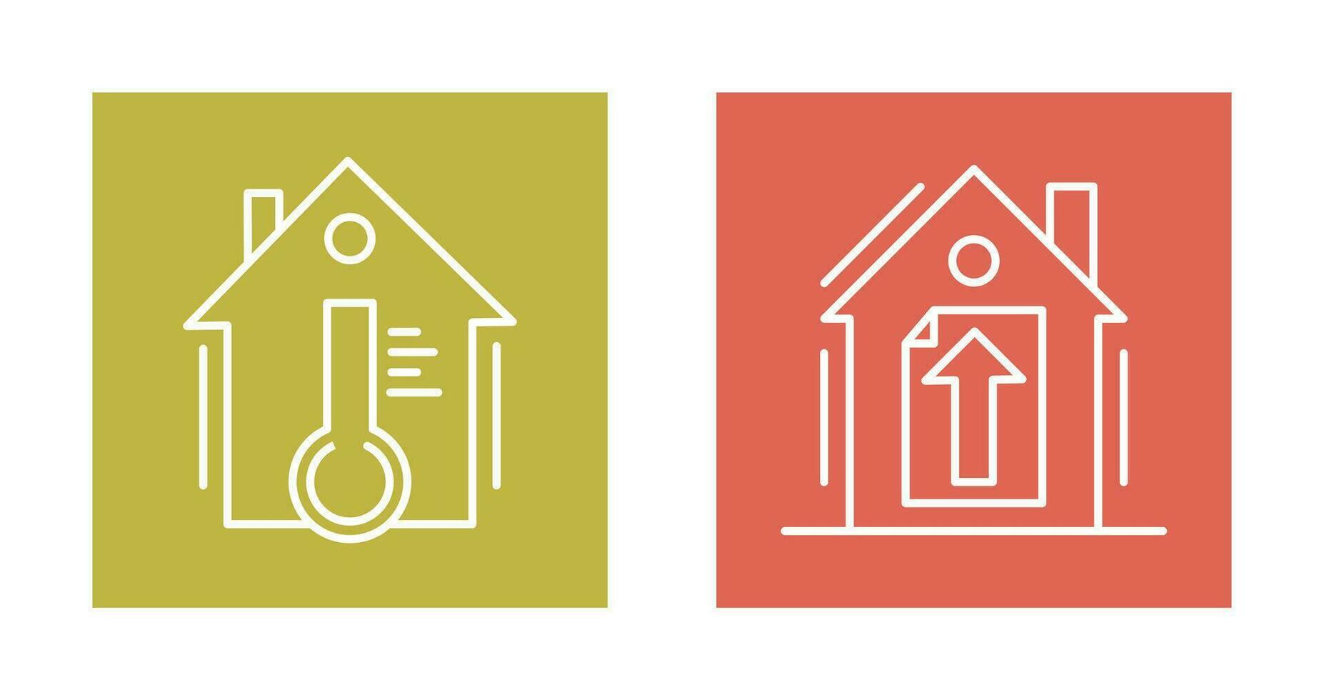Temperature and Upload Icon vector