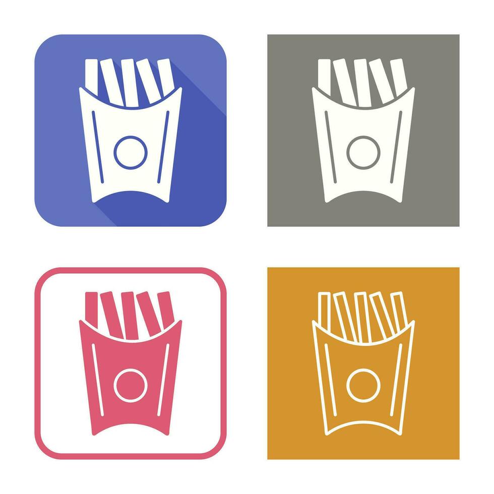 Unique French Fries Vector Icon